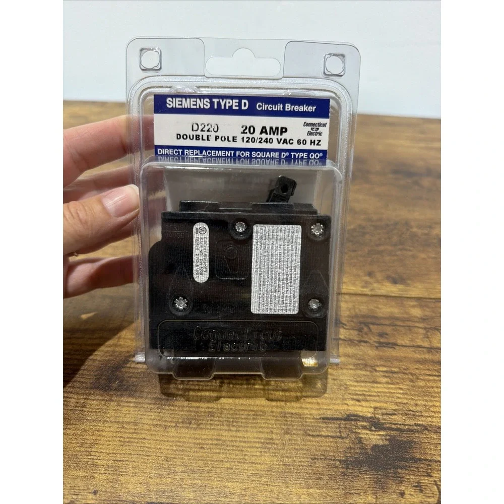 Siemens Type D D220 20A 2P Circuit Breaker Replacement Square-D Type